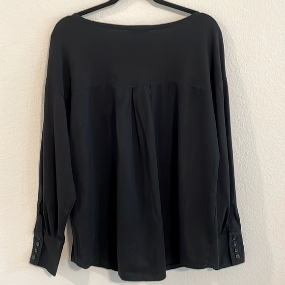 Zara Women's Shirt Large Black Cotton & Demin Whimsigoth Contemporary - Picture 3 of 11